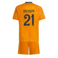 Real Madrid Brahim Diaz #21 Auswärts Trikotsatz Kinder 2024-25 Kurzarm (+ Kurze Hosen)